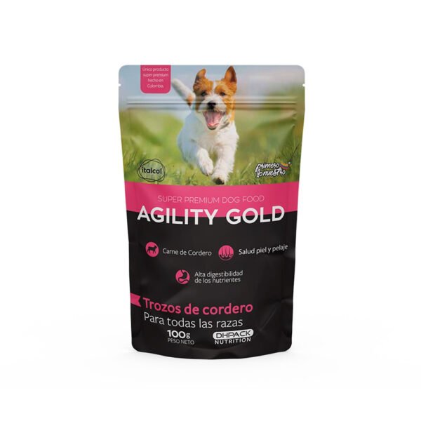 Alimento Húmedo Para Perro Agility Gold Trozos De Cordero 100 g