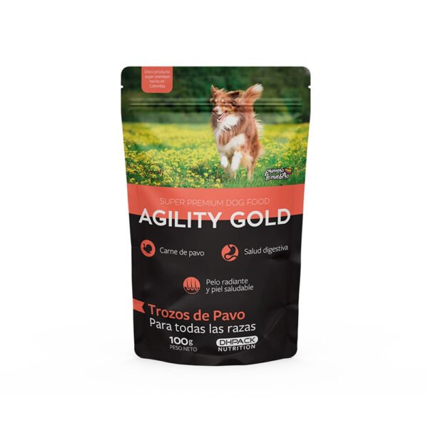 Alimento Húmedo Para Perro Agility Gold Trozos De Pavo 100 g