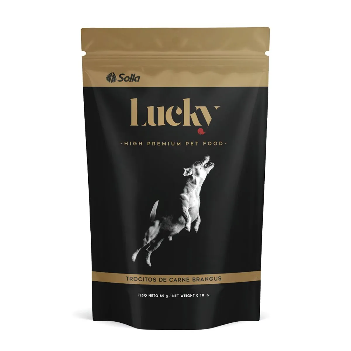 Alimento Húmedo Para Perro Lucky Trocitos Carne Brangus 85 g