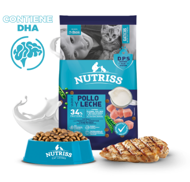 Alimento Seco Para Gato Nutriss Gaticos Pollo Leche