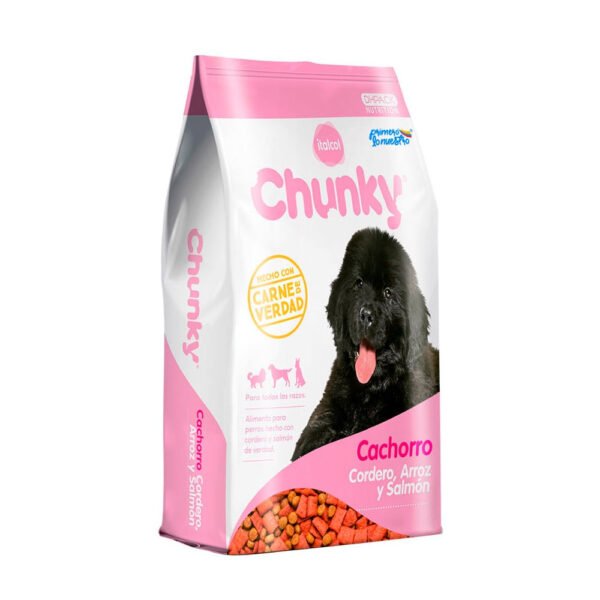 Alimento Seco Para Perro Chunky Cachorro Cordero Arroz Y Salmón