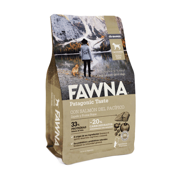 Alimento Seco Para Perro Fawna Salmón Cachorros Razas Medianas Y Grandes 3 KG