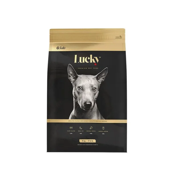 Alimento Seco Para Perro Lucky Adulto Razas Medianas