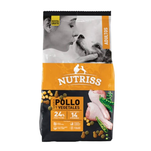 Alimento Seco Para Perro Nutriss Adultos Pollo Y Vegetales