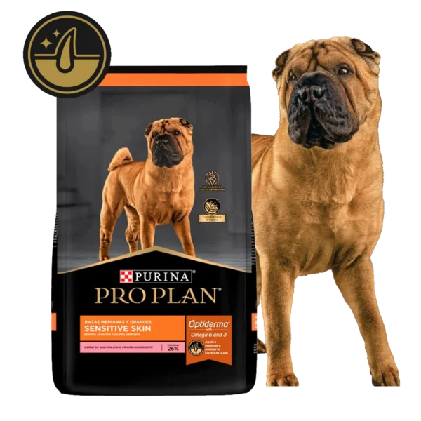 Alimento Seco Para Perro Pro Plan Piel Sensible Razas Medianas Y Grandes Salmón