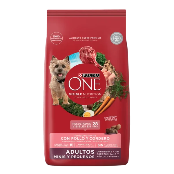 Alimento Seco Para Perro Purina One Minis Y Pequeños Pollo Y Cordero 3.5 KG