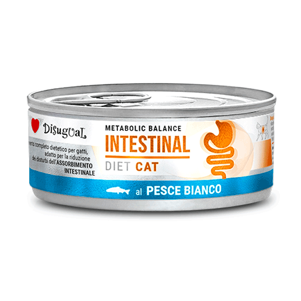 Alimento Húmedo Para Gato Disugual Dieta Intestinal Pescado Blanco Lata 85 g