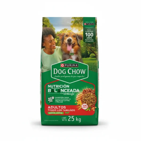Alimento Seco Para Perro Dog Chow Adulto Nutrición Balanceada Todos Los Tamaños 25 KG