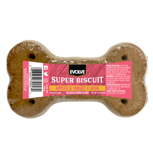 Snack Para Perro Evolve Classic Super Biscuit Hueso Manzana Y Yogurt Unidad