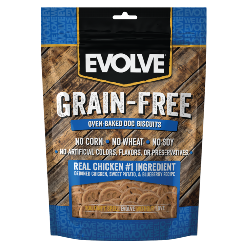 Snack Para Perro Evolve Libre De Grano Biscuit Pollo 340 g