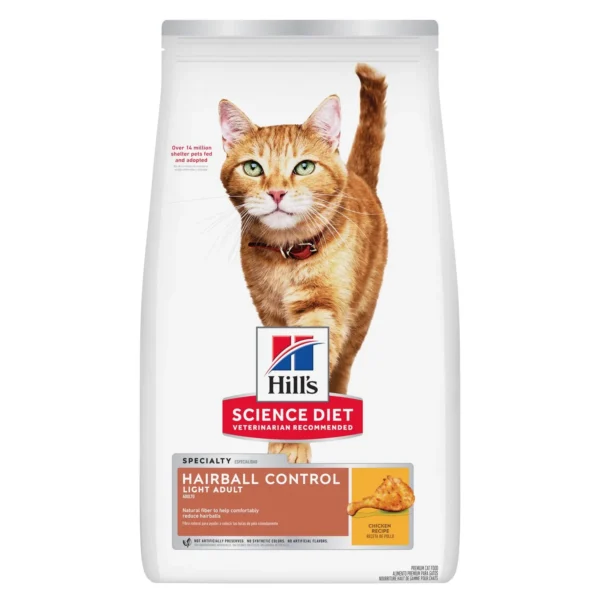 Alimento Seco Para Gato Hill's Science Diet Adulto Control De Bolas De Pelo Light 7 LB (3.17 KG)