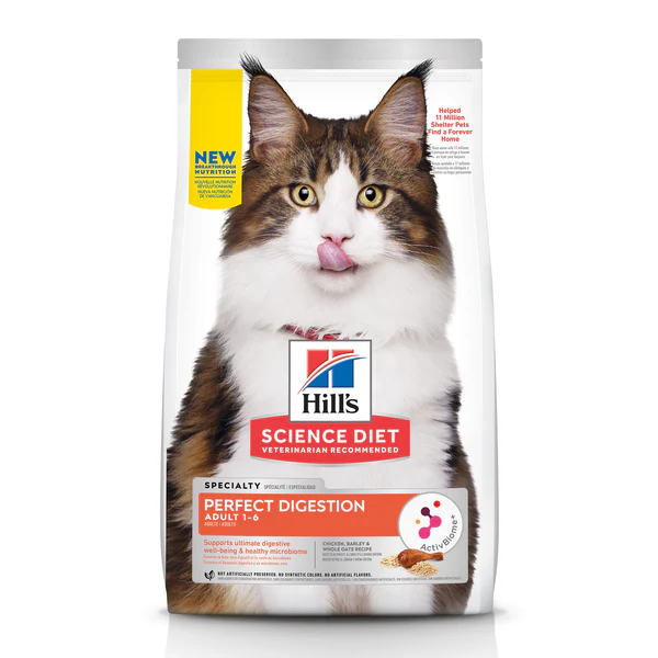 Alimento Seco Para Gato Hill's Science Diet Adulto Perfect Digestion 3.5 LB (1.58 KG)