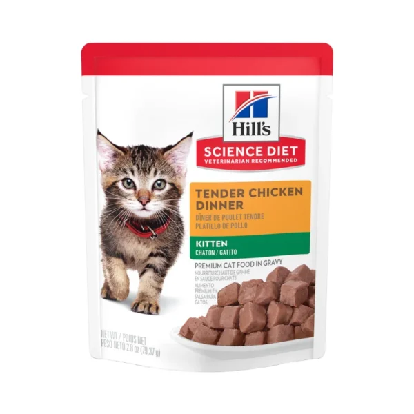 Alimento Húmedo Para Gato Hill's Science Diet Gatito Tender Pollo Pouche 79 g