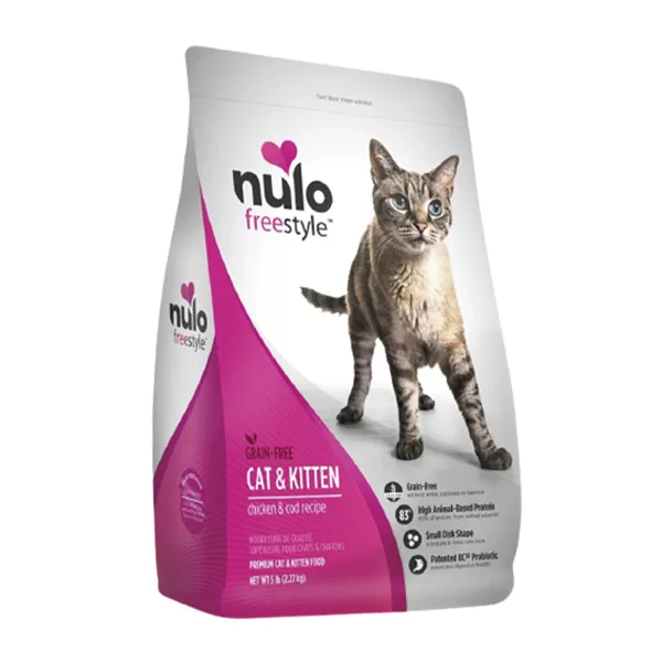 Alimento Seco Para Gato Nulo FreeStyle Libre De Grano Gatito Y Gato Pollo Y Bacalao