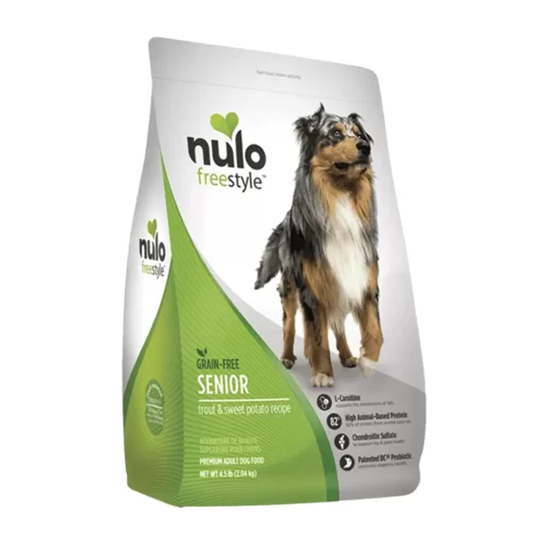 Alimento Seco Para Perro Nulo FreeStyle Libre De Grano Senior Trucha 4.5 LB (2.04 KG)