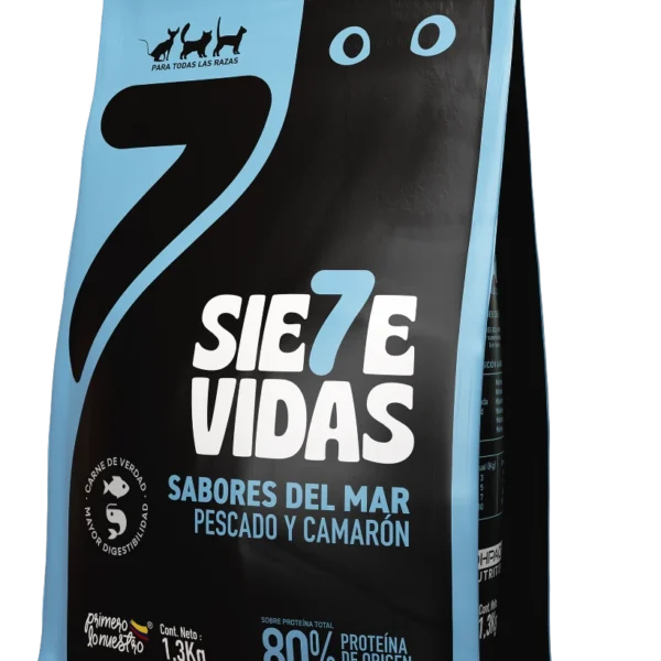Alimento Seco Para Gato 7 Vidas Sabores Del Mar